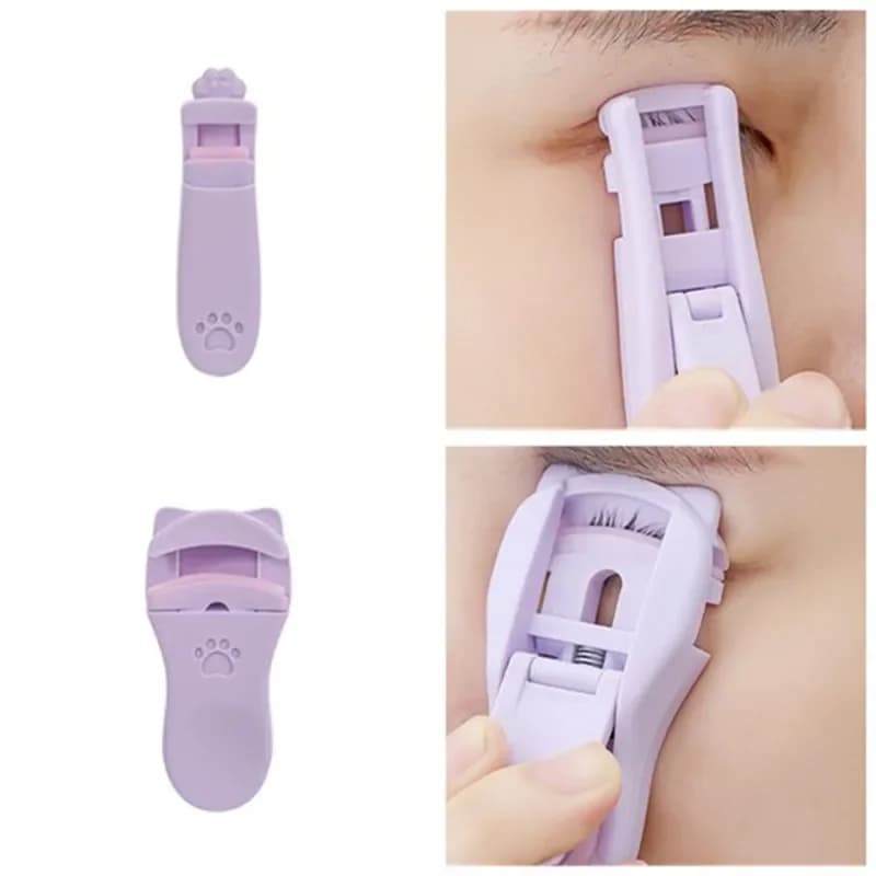 ملقط رموش جديد على شكل مخلب قطة، زاوية واسعة، مجموعة احترافية، ملقط رموش يدوم طويلاً، أداة تجميل محمولة للنساء - 4