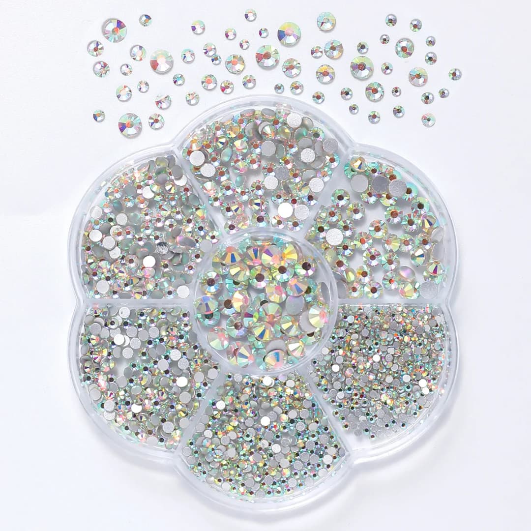 SS4-SS20 Multi-size Red Blue Crystal Nail Rhinestones Flatback Crystal Clear Diamond Gems DIY Nail Art Decorations Strass Stones - 5