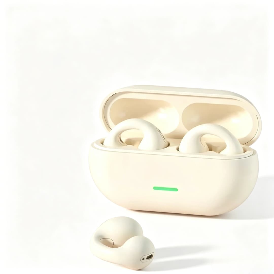 Bone Conduction Wireless Earphones HiFi Stereo Sound Sports Headphones Waterproof with Built-in Mic for Gaming Music Daily Use