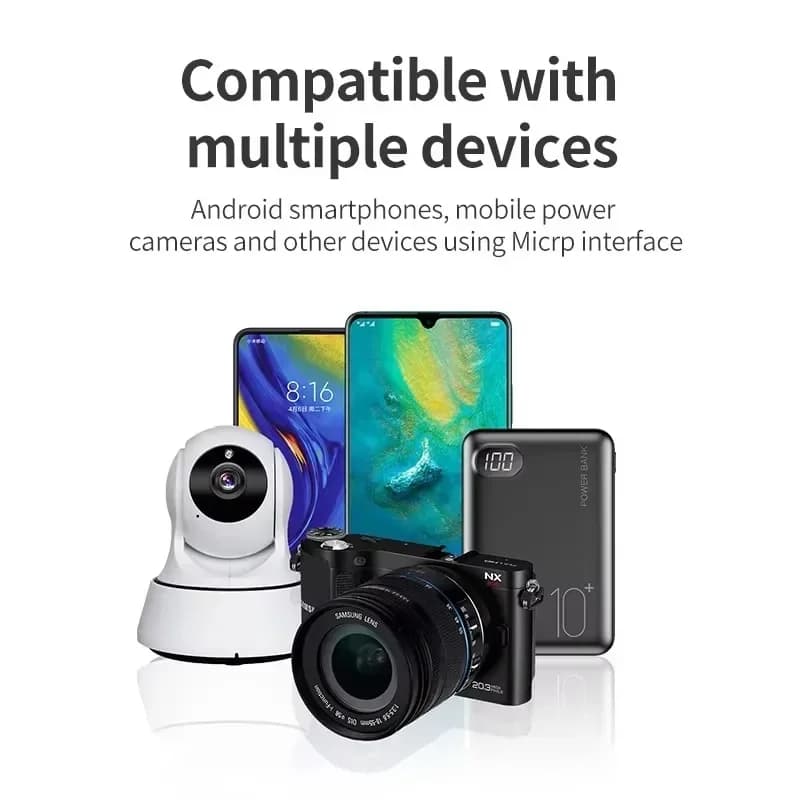 1 متر/5 متر/8 متر/10 متر طويلة جدا مايكرو USB كابل شحن سلك تمديد الطاقة ل Xiaomi/Mijia/IP كاميرا ويب أندرويد سلك ممتد - 6