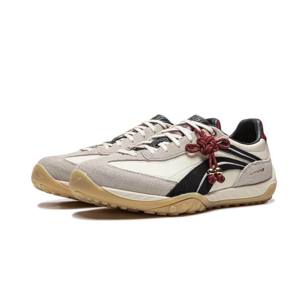أحذية Li-Ning FLOW نمط حياة للجنسين وسادة ارتداد رترو أحذية ذات نعل رقيق عصرية LiNing أحذية سنيكرز كلاسيكية عارضة AGCW002 - 4