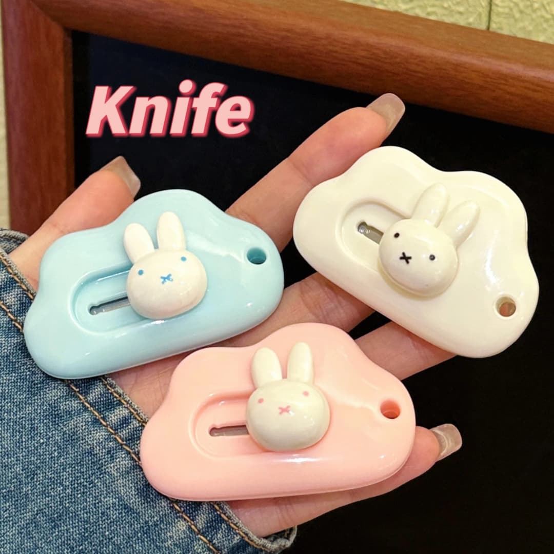 1/3 Pcs Cute Miffy Art Knife Cartoon Portable Student Paper Cuttings Small Knife Miffy Merchandise - 4