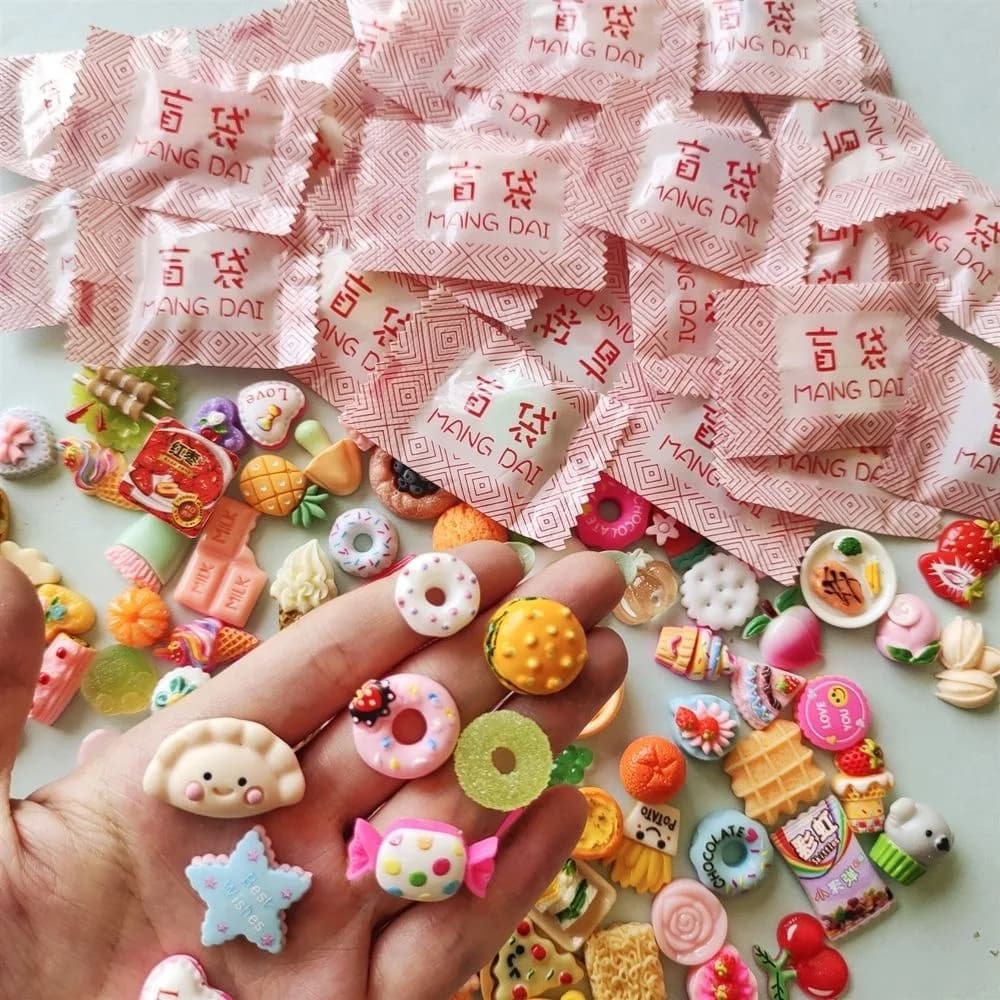 5/30/60pcs Mini Simulation Supermarket Snack Blind Bag Cute Children's Party Kitchen Accessories Blind Box Toys Randomly Sent - 3