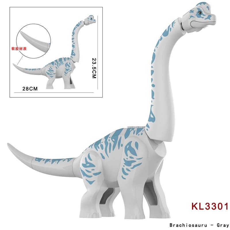 5 Colors Jurassic Brachiosaurus Discovery Building Blocks DIY Dinosaurs Bricks Set Educational Toys For Children Christmas Gifts - 4