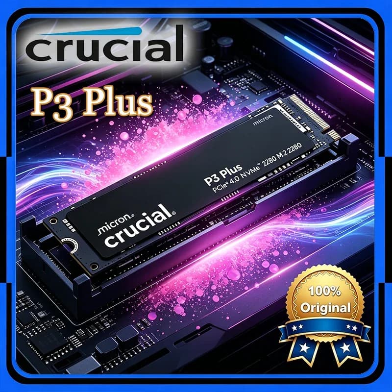 قرص صلب داخلي Crucial P3 Plus SSD بسعة 1 تيرا بايت و2 تيرا بايت PCIe Gen4 NVMe M.2 (حزمة OEM) وCrucial NVME 2280 P310 1TB SSD وCrucial T500