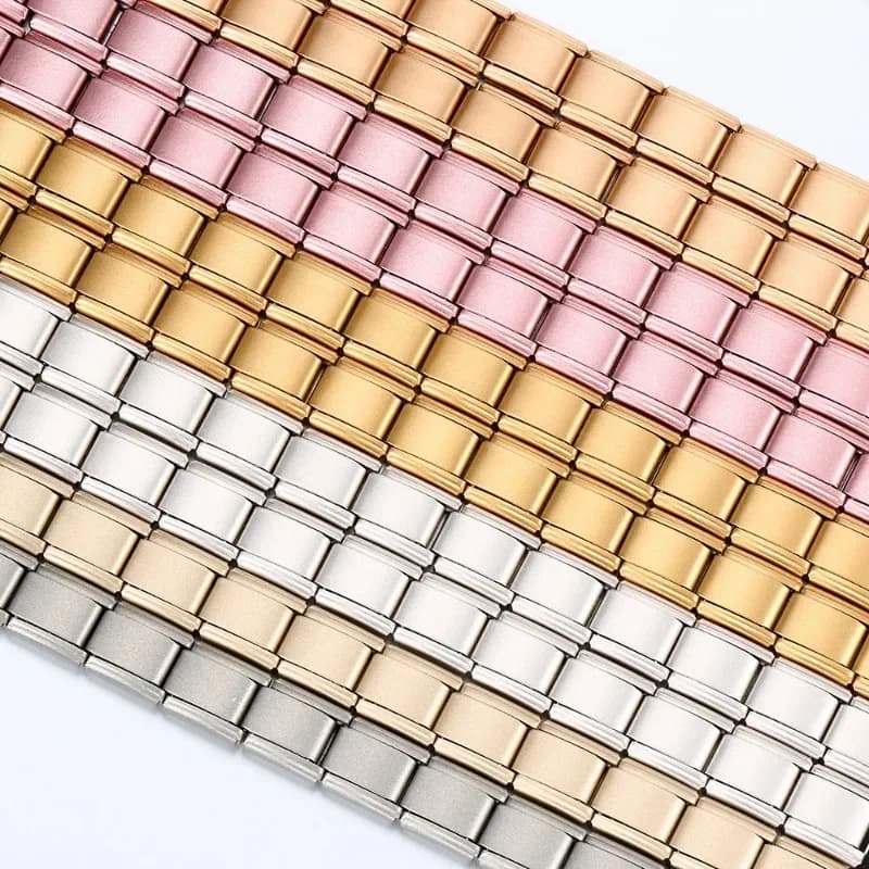 2025 New Men and Women Starry Colors 18 Pieces Italian Charm Fit 9mm Stainless Steel Modular Bracelet Wholesale Jewelry - 2