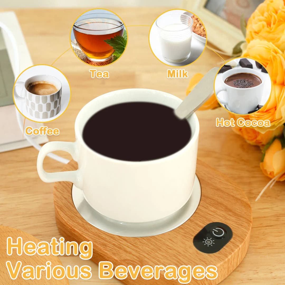Electric Heater Cup Mug Warmer Coffee Mug USB Mug Warmer Heater Warm Mat Constant Temperature Coaster For Home Office Gifts - 4