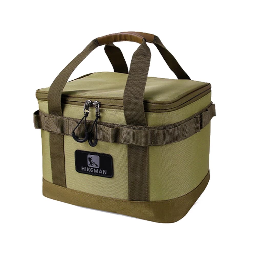 حقيبة تخزين معسكر Hikeman، حقيبة تخزين متعددة الوظائف لموقد النزهات الخارجية، منظم محمول لمجموعة أدوات المائدة المضادة للتصادم - 4