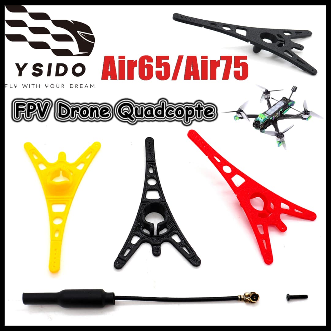 مجموعة إطار YSIDO RC FPV كوادكوبتر، غطاء هوائي صغير يناسب كاميرات C02 وC03 لطائرات Air65/75 وBetafpv Meteor65 Pro وMeteor75 وMeteor85