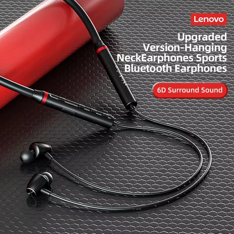 Origial Lenovo HE05X Bluetooth Earphones Earphone Waterproof Earplugs HIFI Sound Magnetic Neckband Headset Sports Headphone - 3