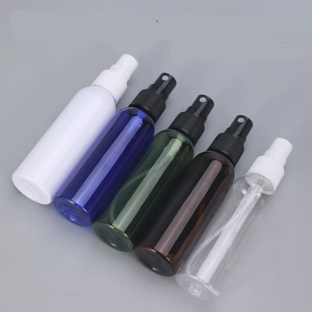10/15/20/30/50/60/100ml  1/2oz  small Plastic Travel clear Refillable Bottles with  fine mist Sprayer pump mini perfume atomizer - 3