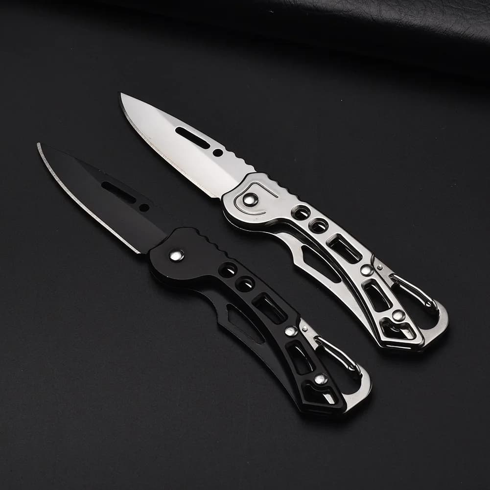 Folding Pocket Knife Stainless Steel Survival Hunting Camping Fishing Portable Fruit Carrying Key Outdoor Tools To Send Ropes - 2