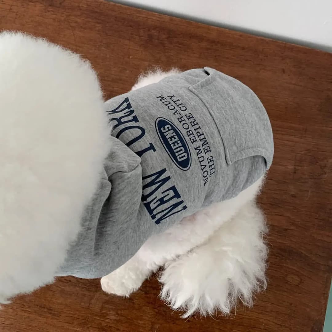 Warm Fleece-lined Hoodie for Pets Teddy Dogs And Cats Small Breed Puppies Casual Style Pet Clothing Raincoat Functionality - 3