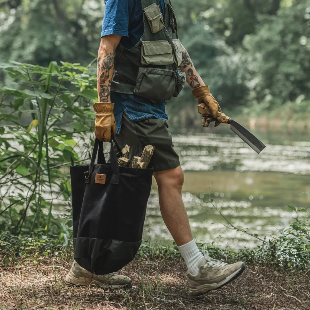 حقيبة برميل حطب من Naturehike، مقاومة للتمزق، طاردة للماء، حقيبة تخزين، إكسسوارات تخييم - 5