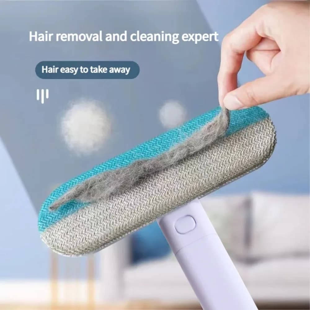 Pet Hair Removal Set Tool Reusable Static Removal Gloves Double-Sided Grooming Gloves Remove Dog Cat Hair Carpets Sofa Cleaner