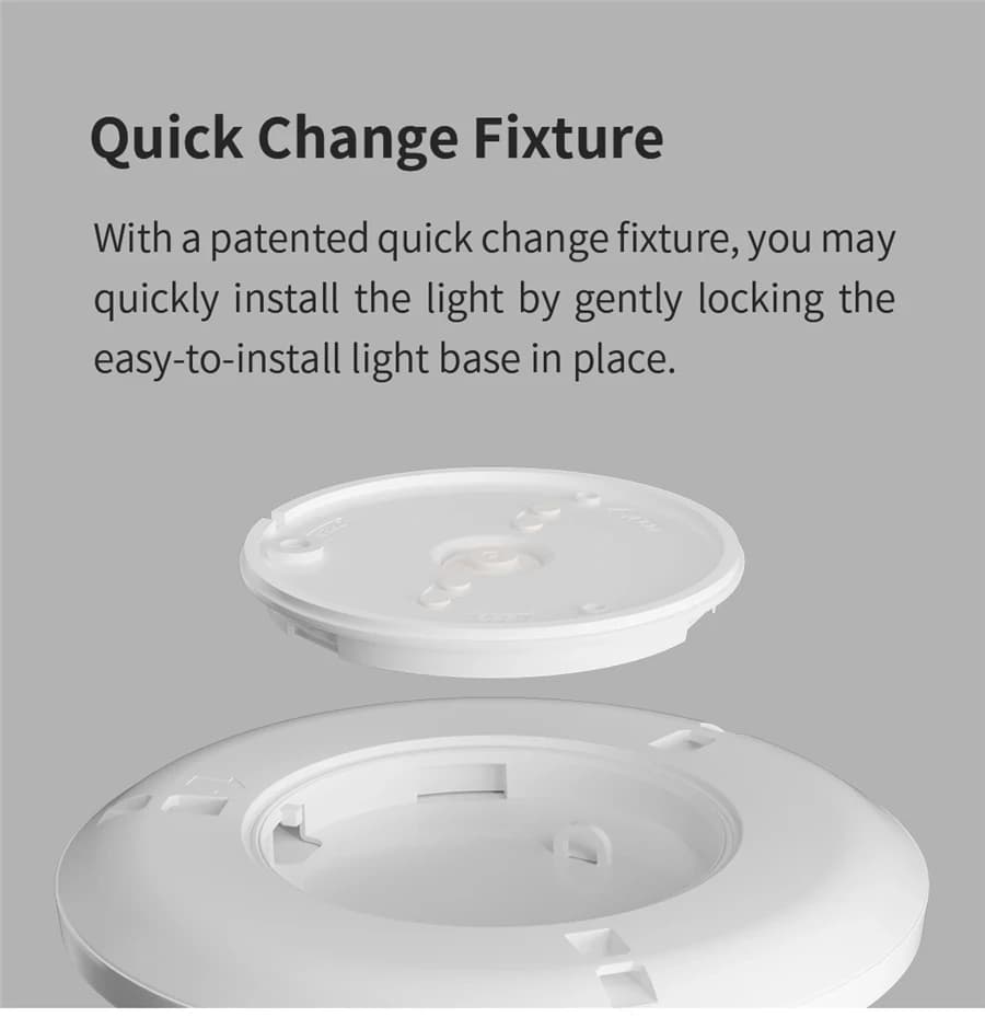 مصباح سقف ييليت الذكي LED RGB واي فاي 24W قابل للتعتيم 400C فائق النحافة تحكم صوتي ذكي يعمل مع تطبيق هوم كيت منزل مي - 6