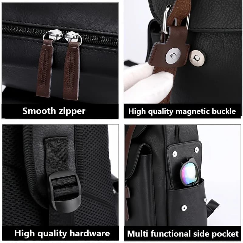 New large-capacity backpack, trendy European and American style shoulder bag, mother-daughter backpack, casual travel bag - 5