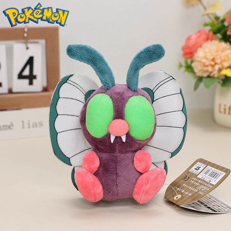 Pokemon Shiny Caterpie Butterfree Beedrill Plush Toys Kawaii Butterfree Ball Scizor Stuffed Animals Soft Peluche Dolls Gifts Kid - 4