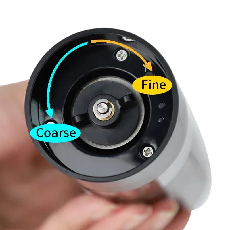 مطحنة كهربائية لإعادة شحن الملح والفلفل عبر USB قابلة للتعديل سعة كبيرة مطحنة توابل أوتوماتيكية أداة طهي للمطبخ - 6