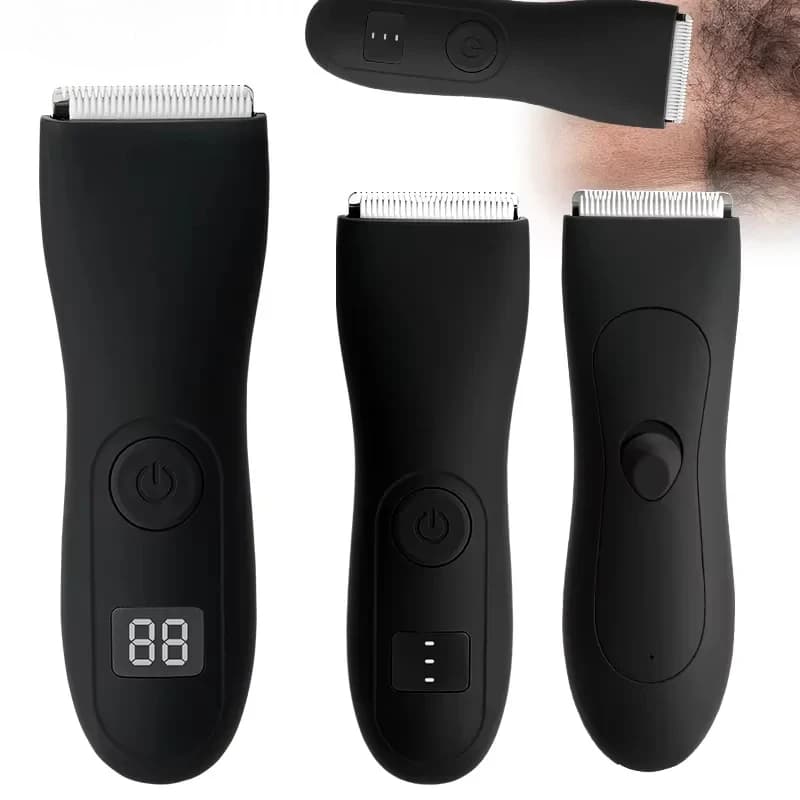 HOMEFISH Mens Body Hair Trimmer for Men Balls Women Lady Shaver Hair Removal Trimmer Groin & Body Shaver Groomer Arm Beard Razor