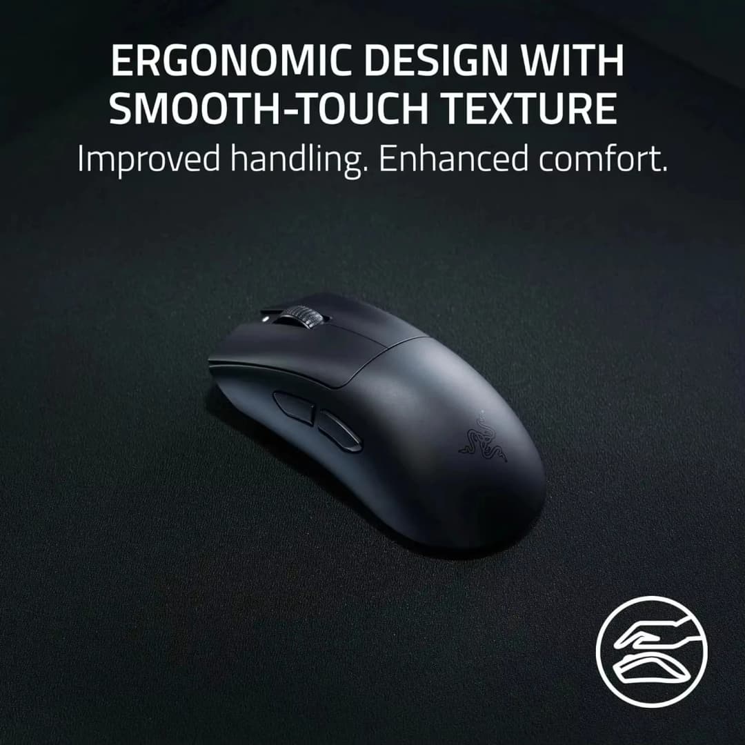 ماوس الألعاب اللاسلكي Razer DeathAdder V3 HyperSpeed الأصلي الجديد 55 جرام فائق الخفة للكمبيوتر المحمول - 4