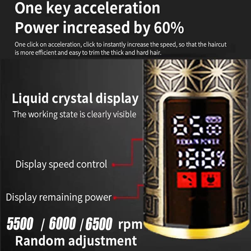 جديد ماكينة قص الشعر للرجال ماكينة حلاقة كهربائية لقص اللحية والشارب - 4