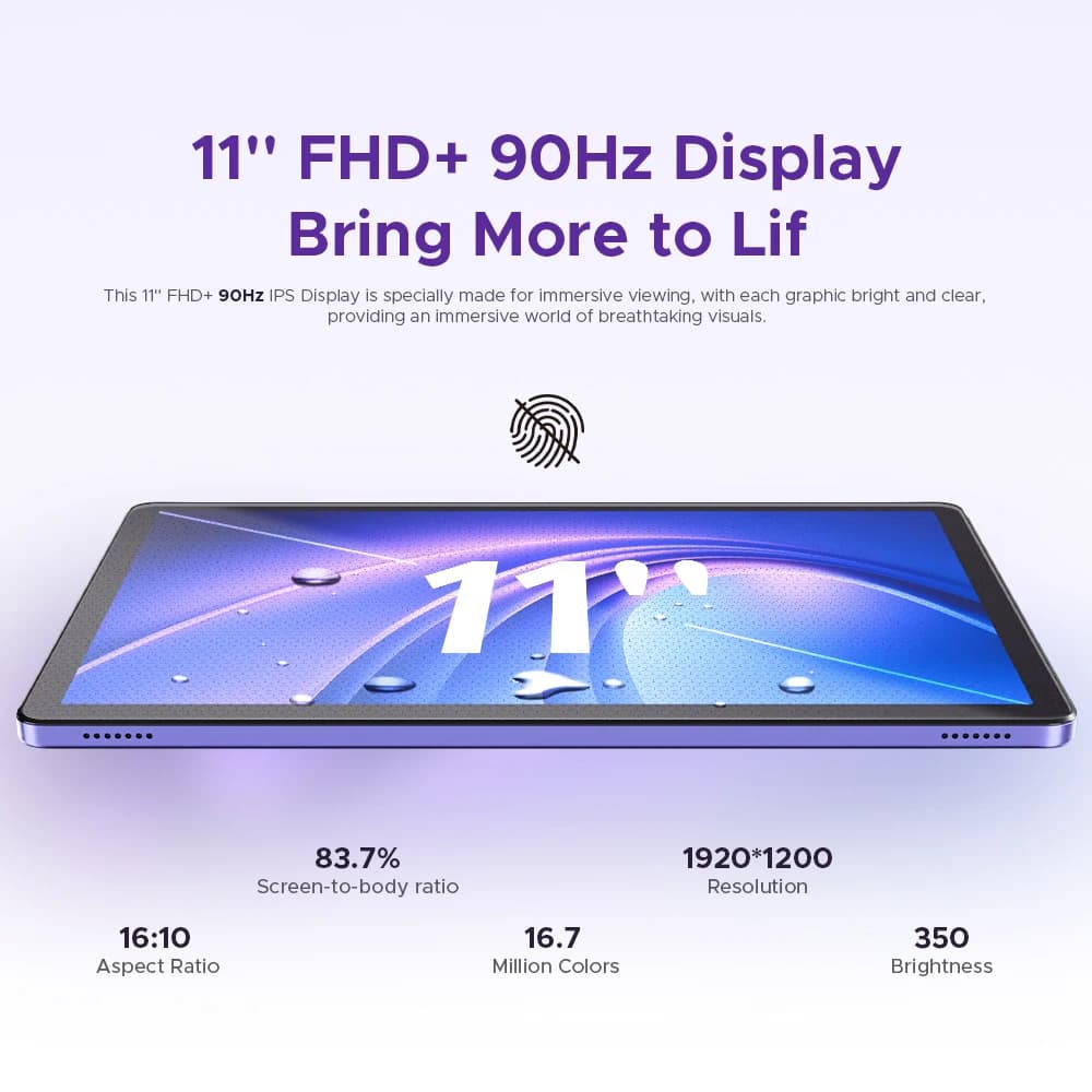 DOOGEE Tab G6+ Tablet Android 15 Gemini Al 11'' Display Dual Speakers 8000mAh Battery 8GB 256GB Support Widevine L1 Smart Pad - 6