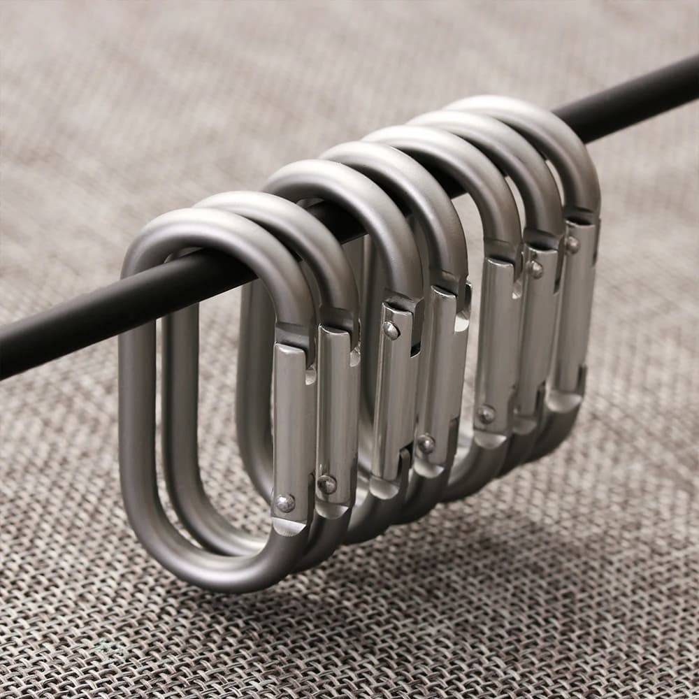 2/5/10 قطعة حلقة تسلق مجموعة السفر معدات التخييم متعددة الوظائف سبائك الألومنيوم بقاء والعتاد في الهواء الطلق الربيع تسلق الجبال هوك