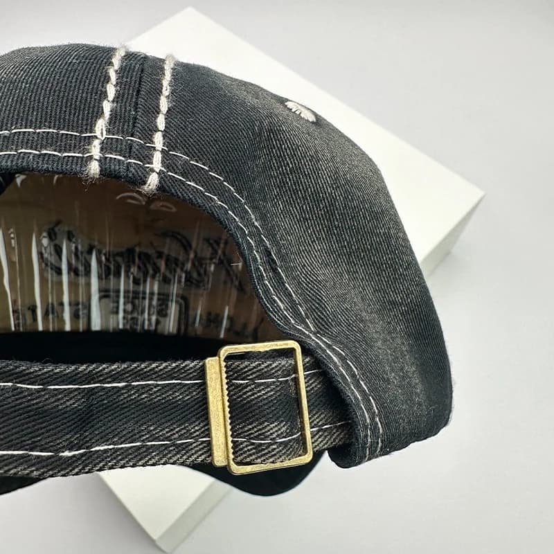 Korean Vintage Washing Men Women Baseball Hats Cotton Snapback Caps Embroidery New Versatile Fashion Letter Leisure Distress - 6