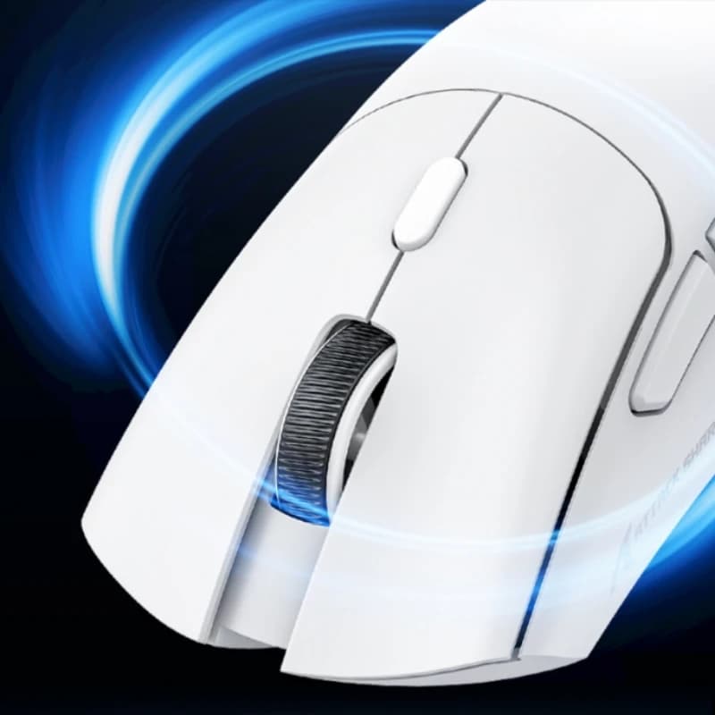 ماوس ألعاب لاسلكي خفيف الوزن Attack Shark R1 بثلاثة أوضاع، 2.4G، بلوتوث، سلكي، إضاءة RGB، مريح، قابل للبرمجة للابتوب والكمبيوتر - 4
