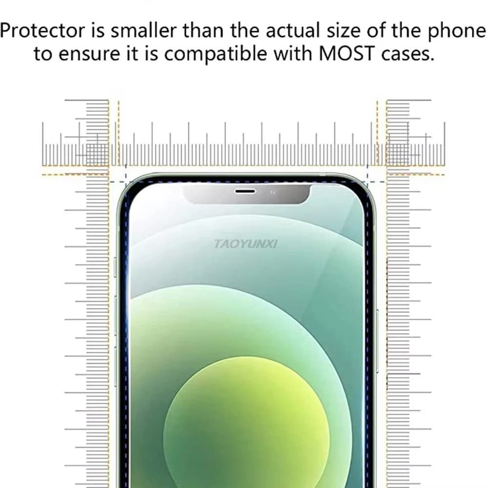 1-4Pcs Protective Glass For iPhone 17 16 15 14 13 12 11 Pro XR X XS Max Screen Protectors For iPhone 7 8 6 Plus 12 13 Mini Glass - 3