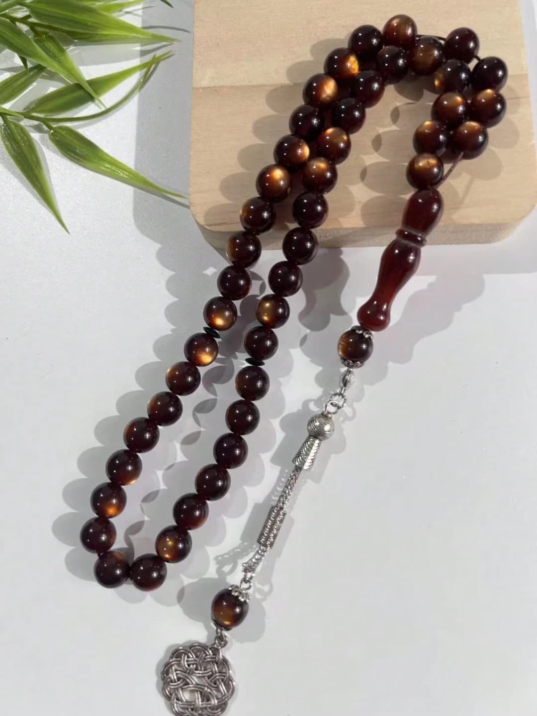 45 قطعة/مجموعة خرز صلاة بحلقة واحدة 10 ملم، مصممة للطقوس الدينية في الشرق الأوسط والعربية - 5