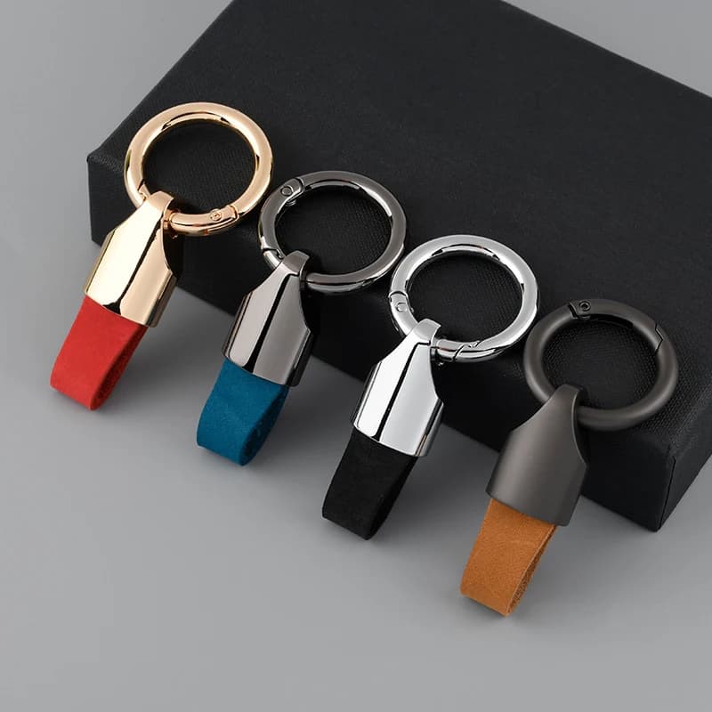 Luxury Men Women Key Chain Fashion Keychain Durable Leather for Car Key Ring Holder Horseshoe Buckle Gift Accessories Wholesale - 2