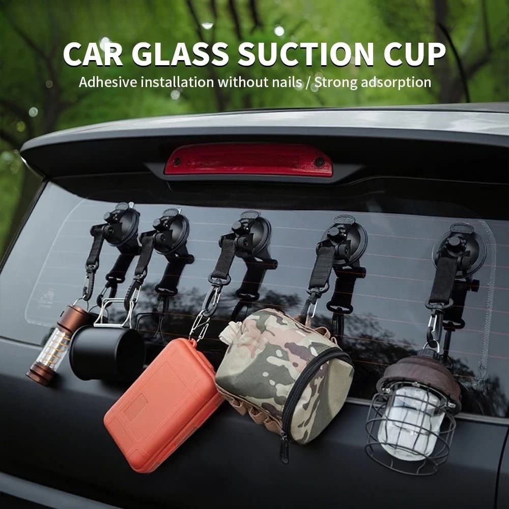 2/4pcs Car Tent Suction Cup Buckle Side Awning Anchors Outdoor Camping RV Van Accessory Secure Hook for Car RV Camping Accessory - 5