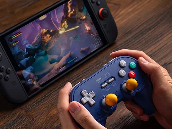 8BitDo Pro 3 Bluetooth Controller for Nintendo Switch 1/2, Windows, Apple, SteamOS, Android with TMR Joysticks, Charging Dock - 6