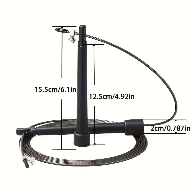 حبل قفز سريع احترافي مع محامل كروية دوارة 360 درجة - حبل قابل للتعديل بطول 3 أمتار للياقة البدنية وتدريبات MMA - 2