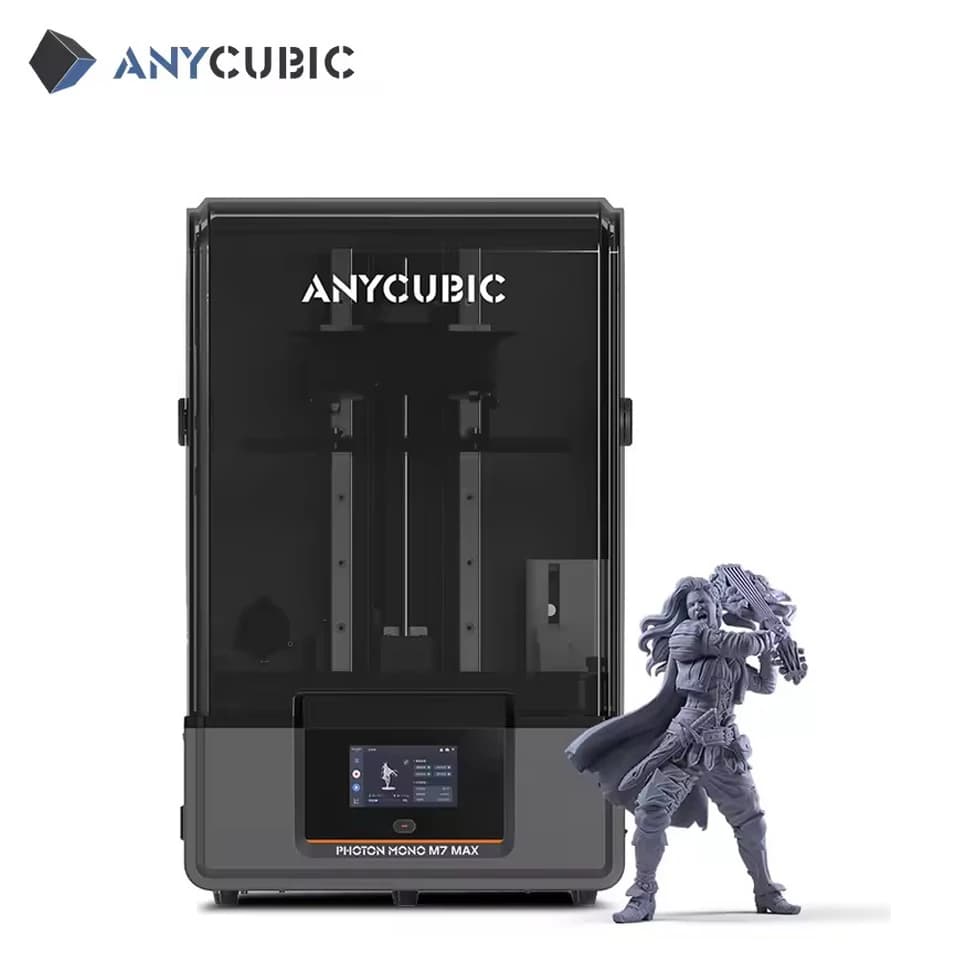 ANYCUBIC Photon Mono M7 Max 7K  Resin Mono LCD 3D Printer 14.7L Ultra-Large Print Volume LCD Resin 3D Printer COB+ Light Source
