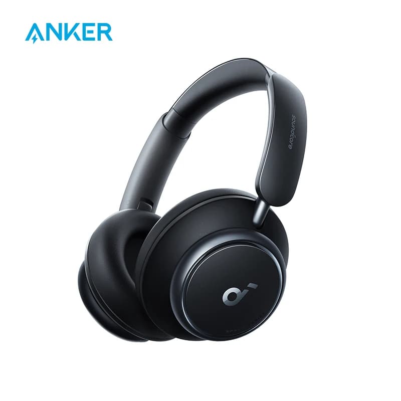 سماعات الرأس Soundcore من Anker Space Q45 مع إلغاء الضوضاء التكيفي النشط، التحكم عبر التطبيق، صوت لاسلكي عالي الدقة LDAC، بلوتوث 5.3