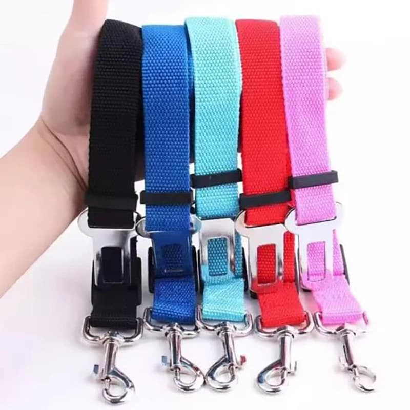 New Dog Car Seat Belt Safety Protector Travel Pets Accessories Dog Leash Collar Breakaway Solid Car Harness Pet Car Seat Belts - 6