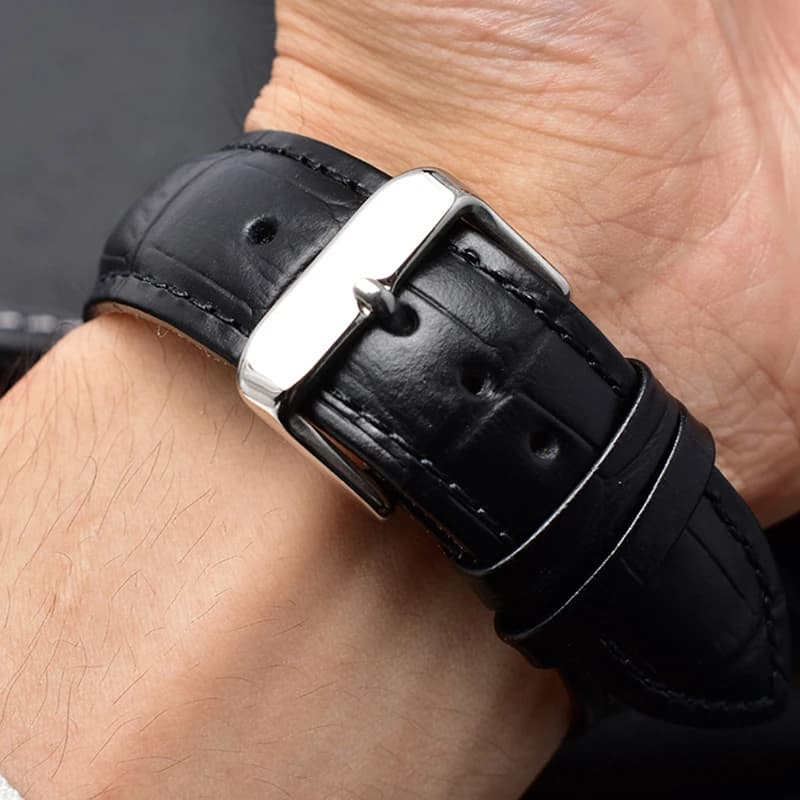 20mm 22mm Genuine Leather Watchband Casio BEM-501 506 307 EDIFICE Series EFB-530 MTP-1303 Watch Band Bracelet Strap Black Brown - 5