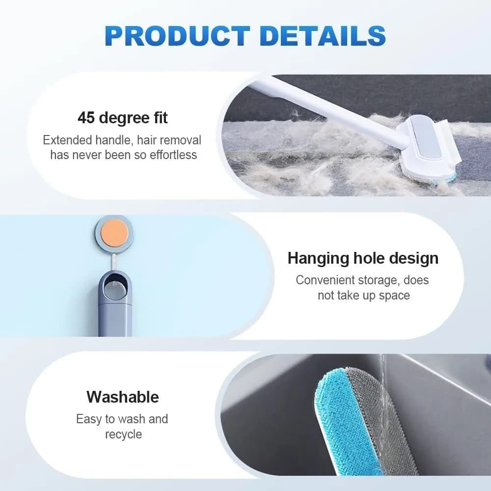 Multi-function Lint Cleaner Pet Cat Hair Remover Brush Manual Lint Cat Dog Hair Cleaning Tools Pet Supplies Household Washable - 3