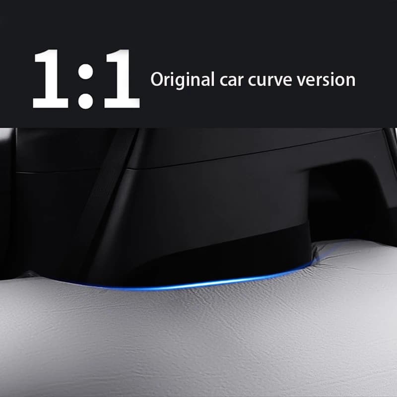 For Tesla Model 3 Model Y 2017-2026 Inflatable Air Mattress Outdoor Camping Inflatable Special Suede Fabric Car Travel Bed - 5