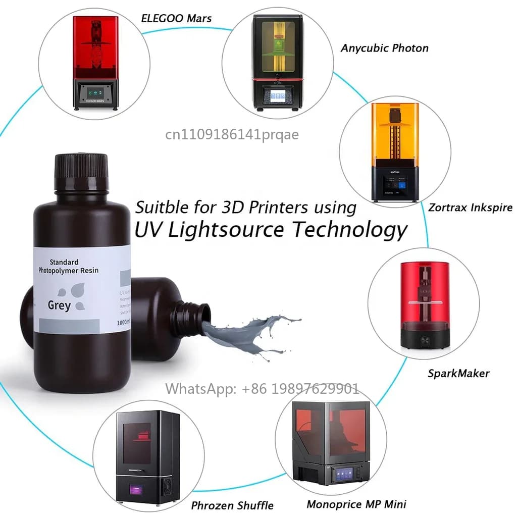 راتنج ELEGOO جديد بالجملة قياسي LCD UV-Curing بوليمر ضوئي راتنج سريع لطابعات LCD ثلاثية الأبعاد - 2