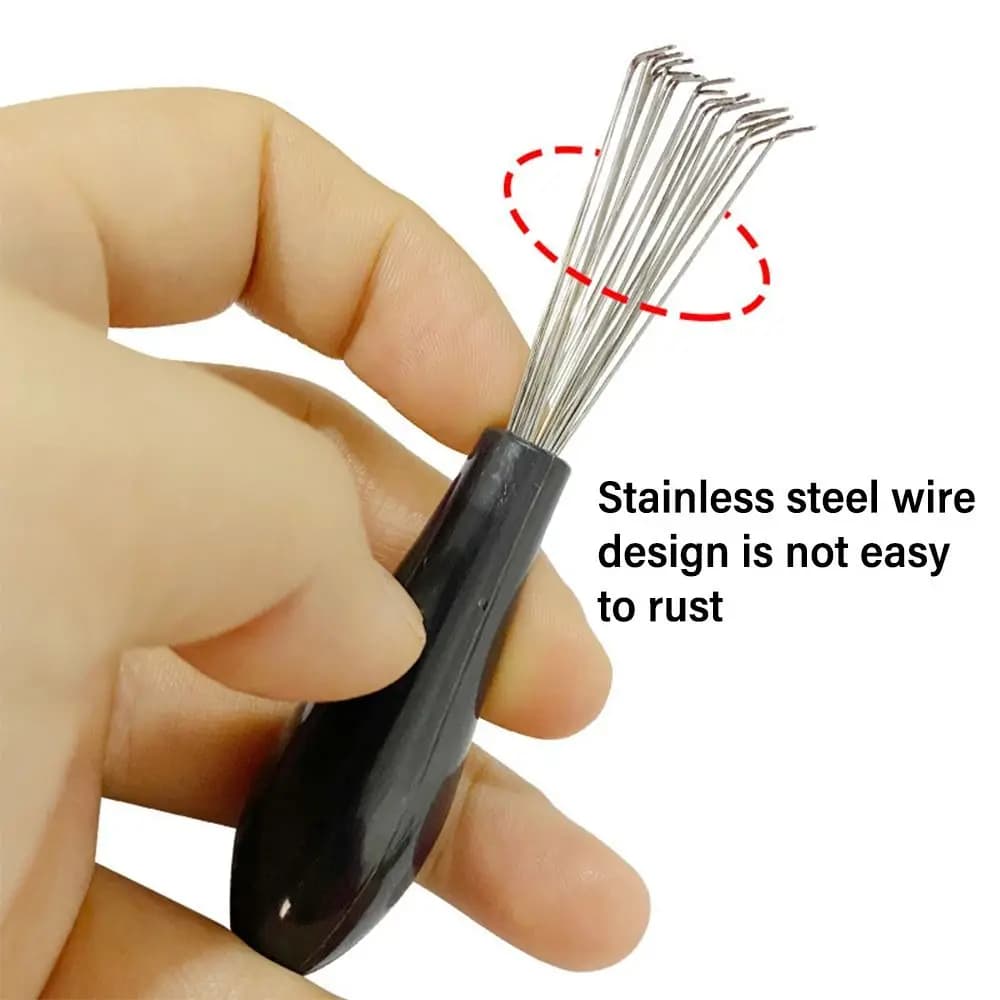 Hand Tool Comb Hair Brush Cleaner Multifunctional Embedded Beauty Tools Comb Cleaning Brush Cleaning Supplies Plastic Handle - 5