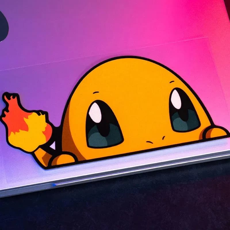 ملصقات أنمي لشخصيات جيب مونستر بيكاتشو، ملصق سيارة مضحك لشخصية تشاريزارد سكوورتل، ملصق زخرفي لطيف للسيارات والدراجات النارية - 3
