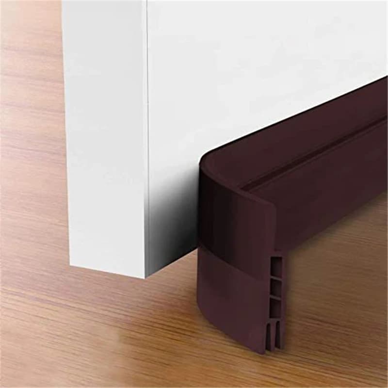 100cm Silicone Door Draught Excluder Door Bottom Sealing Strip Tape Weatherstrip Waterproof Wind Proof Sound Insulation - 3