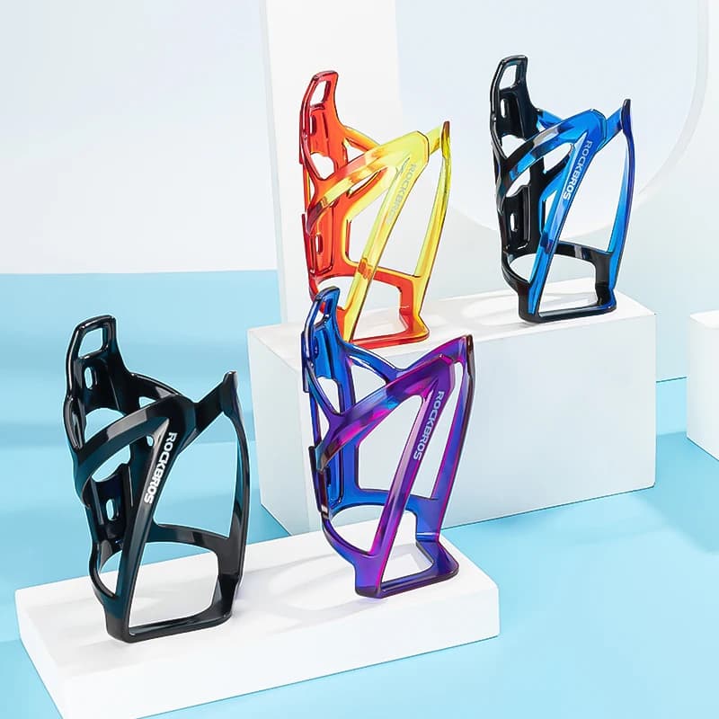 حامل زجاجة مياه دراجة ROCKBROS قفص زجاجة دراجة جبلية وطريق خفيف الوزن ملون حامل زجاجة دراجة إكسسوار دراجة - 5