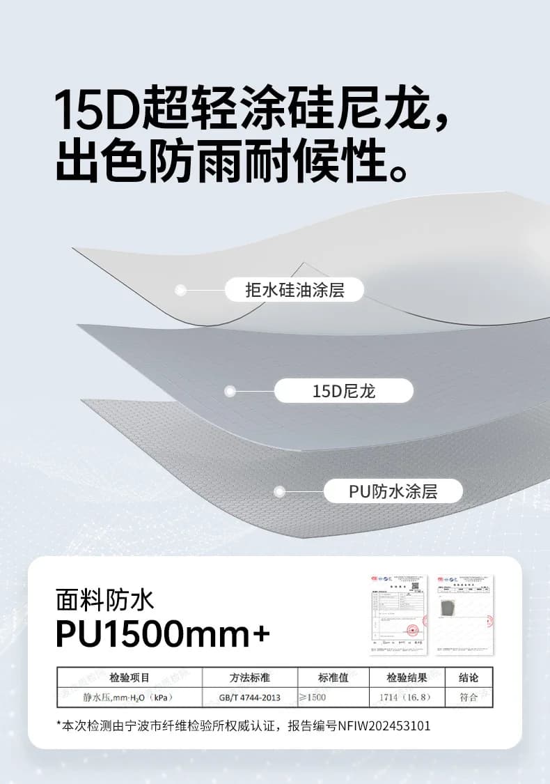 خيمة Naturehike Cloud Up UL لشخص أو شخصين، خفيفة الوزن، للمشي والتخييم والسفر، CNK2450WS017 - 5