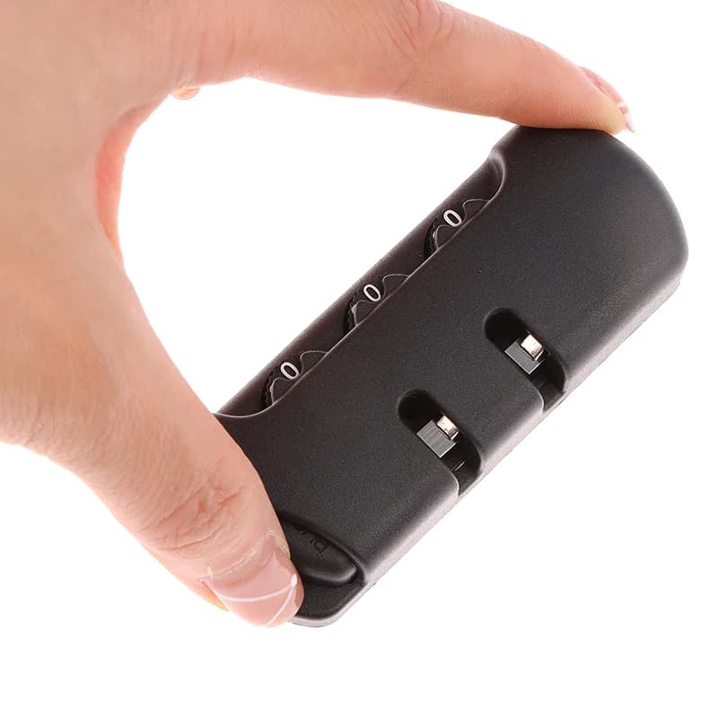 قفل الجمع للأمتعة ، قفل Tsa 3 أرقام ، اكسسوارات لحقيبة ، حقيبة سفر ، قفل رمز ، أسود - 3