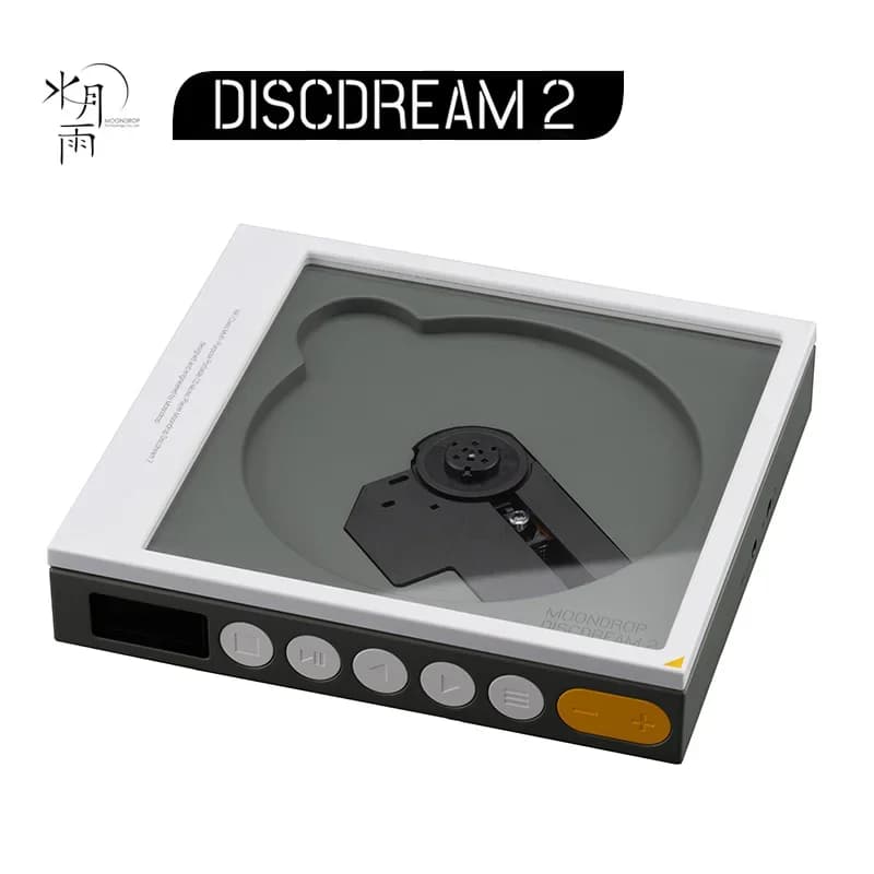 مشغل أقراص مدمجة محمول MOONDROP DISCDREAM 2 مع وظيفة بطاقة صوت سطح المكتب وإخراج رقمي بصري